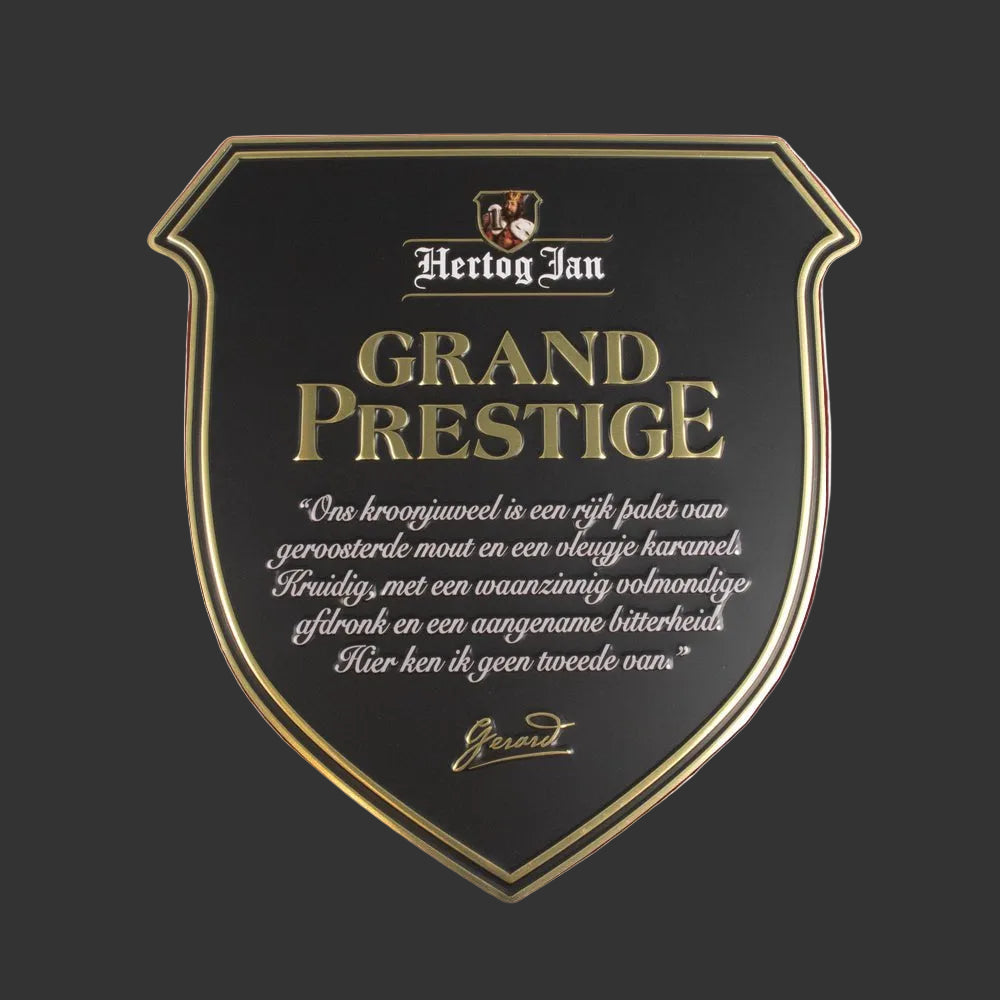 Hertog Jan Grand Prestige metalen wandbord - Hertog Jan Online Brouwerijwinkel